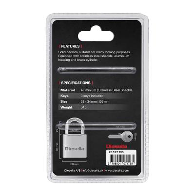 Hængelås Large 38 mm Aluminium